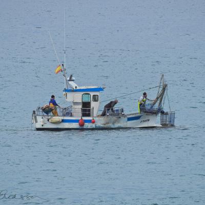 Spain Mediterranean Dusk Fishingboat Fishermen