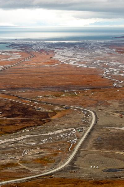 Svalbard Panorama Flat Landscape Road Distant Adventsfjorden900