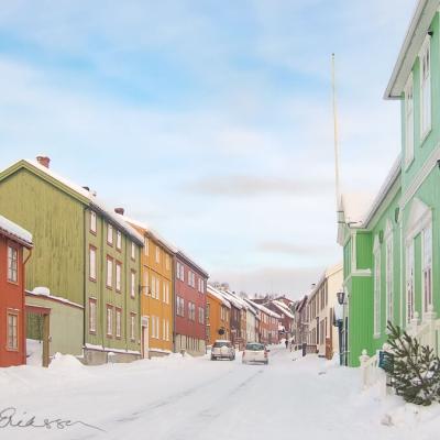 No Roros Street Red Green Yellow Houses Vars Snow900