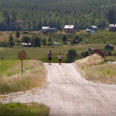 Se Vsterbotten Country Road People Summer Valley Houses Forest